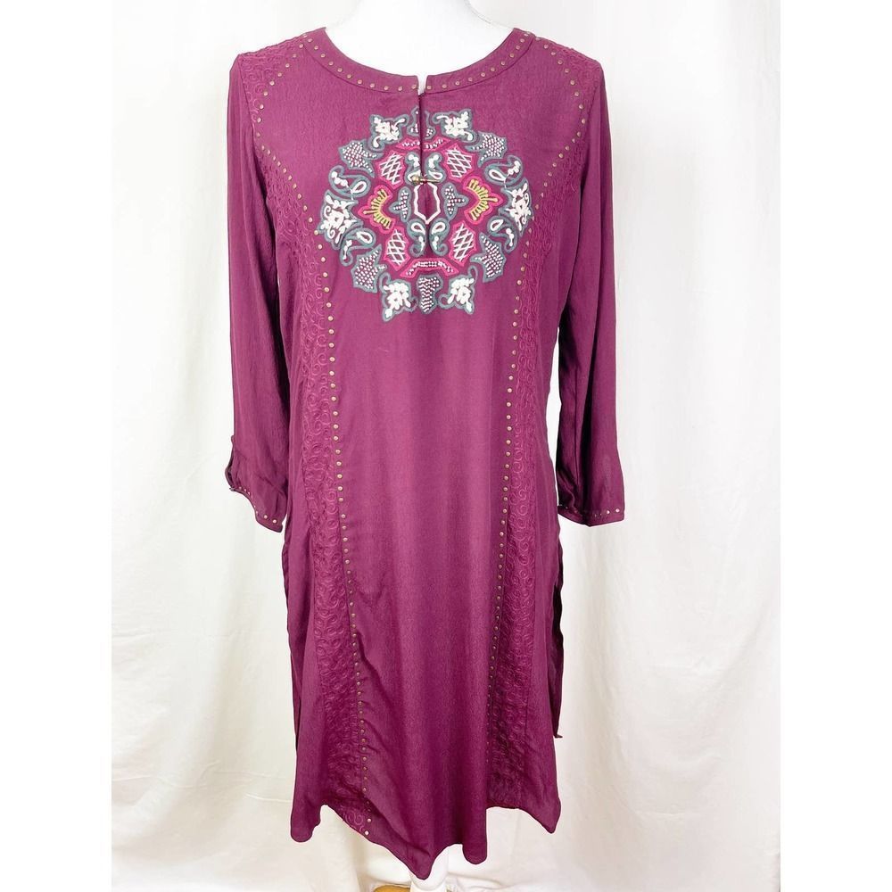 Lakshita Indian Khurti - Boho Bohemian Tunic - Embroidered Dress - Size Small - Picture 1 of 7